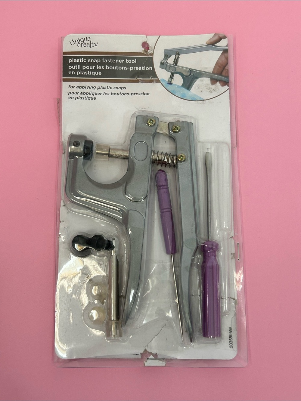 Plastic Snap Fastener Tool Kit